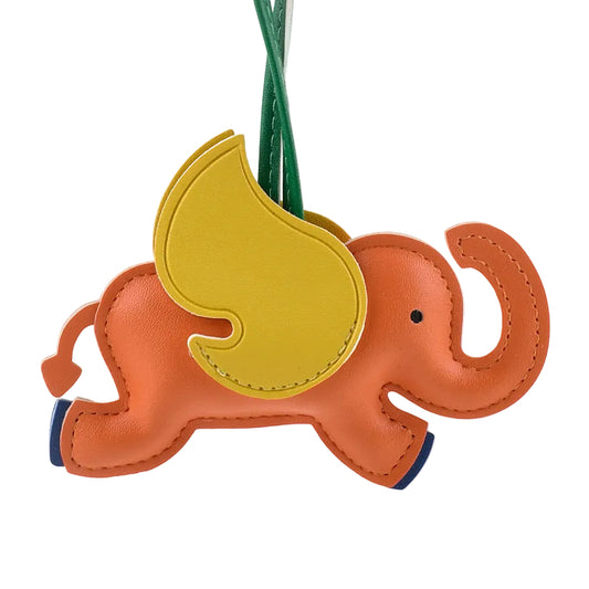 Orange Elephant Charm